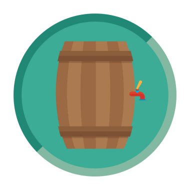 Basit namlu vektör illüstrasyonu