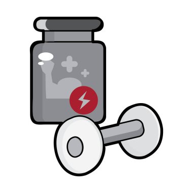 Enerji içeceğinin modern grafik çizimi