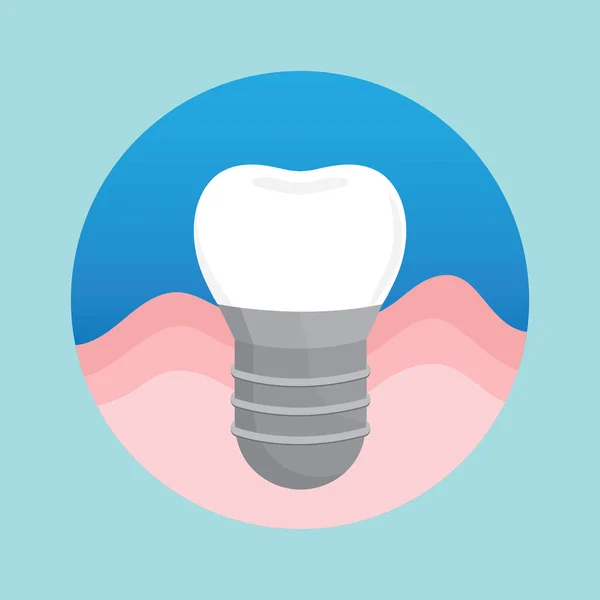 Ilustración Vectorial Diente Medicina Dental — Archivo Imágenes Vectoriales