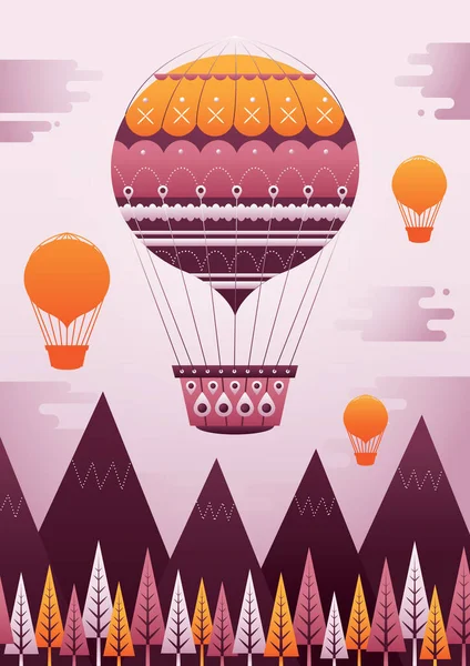 Απλή Απεικόνιση Διάνυσμα Μπαλόνια — Διανυσματικό Αρχείο