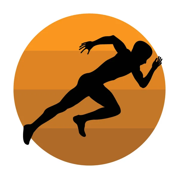 Vector Gráfico Ilustración Persona Deportiva — Archivo Imágenes Vectoriales