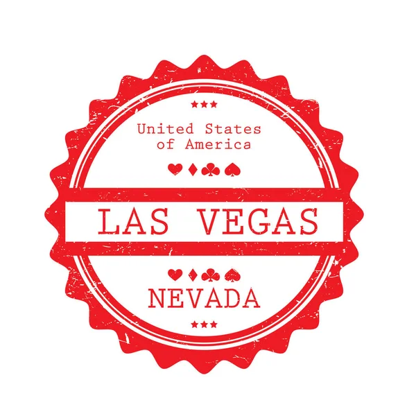 Bannière Stylisée Simple Avec Las Vegas Illustration Vectorielle — Image vectorielle