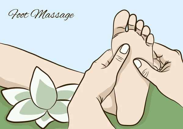 Ícone Gráfico Moderno Ilustração Vetorial Massagem Nos Pés — Vetor de Stock