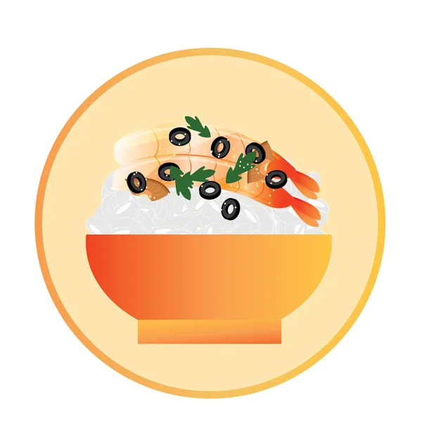 Icono Gráfico Moderno Vector Ilustración Los Alimentos — Vector de stock