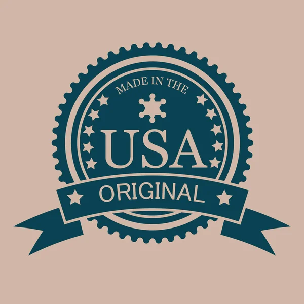 Usa Eenvoudige Kleur Vector Illustratie — Stockvector