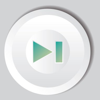  düğme simgesi, vektör çizimi 