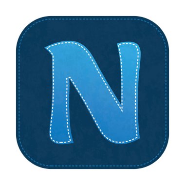 Renkli alfabe harfi izole edildi