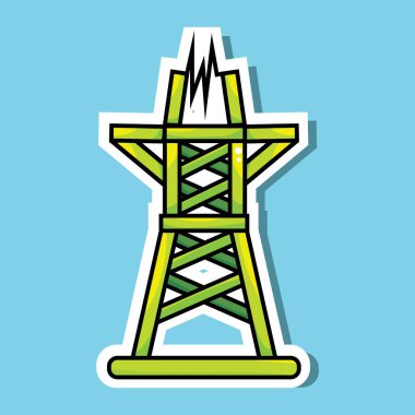 elektrik, enerji, vektör illüstrasyonu 