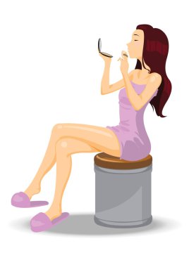 güzellik simgesi vektör illüstrasyonu