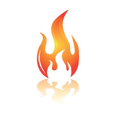 çizgi film alev ikonu. vektör çizelgesi