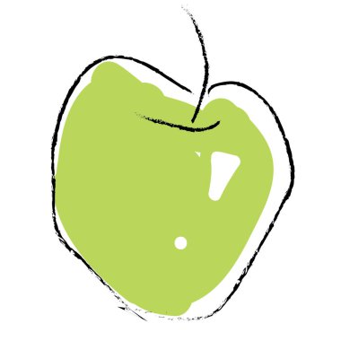elma vektörü çizimi, simge ögesi arkaplanı