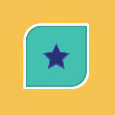 yıldızın yaratıcı vektör illüstrasyonu