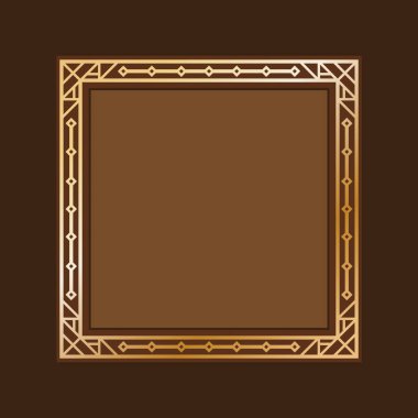 Simgeli basit biçimlendirilmiş pankart, vektör illüstrasyonu