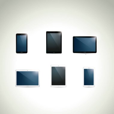 tablet simge vektör illüstrasyonu 