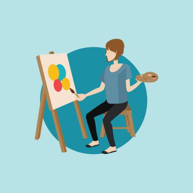 Vektör illüstrasyonu, simge ögesi arkaplanı