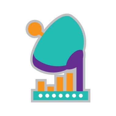 Vektör illüstrasyonu, simge ögesi arkaplanı