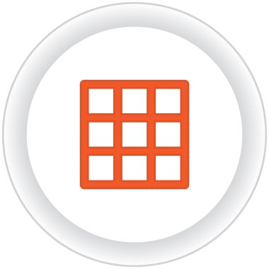  düğme simgesi, vektör çizimi 