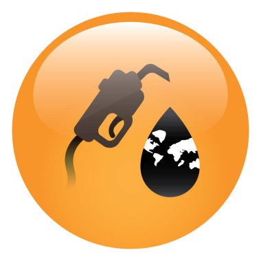 gaz web vektör illüstrasyonu, simge 