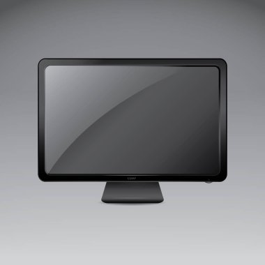 Monitörün yaratıcı vektör illüstrasyonu