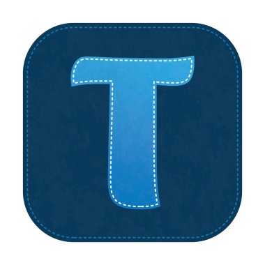 mavi harf, alfabe harfli grafik vektör illüstrasyonuName 