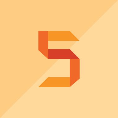 S harfinin modern grafik çizimi