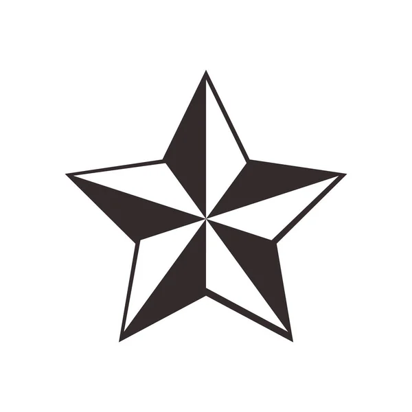 Estrella Vector Ilustración Icono Elemento Fondo — Vector de stock