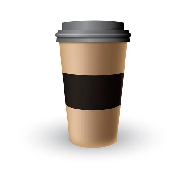 Hot Drink Cup Vector Illustration — Stock Vector