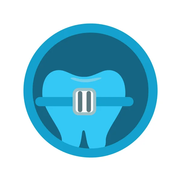 Illustrazione Vettoriale Dente Medicina Dentale — Vettoriale Stock