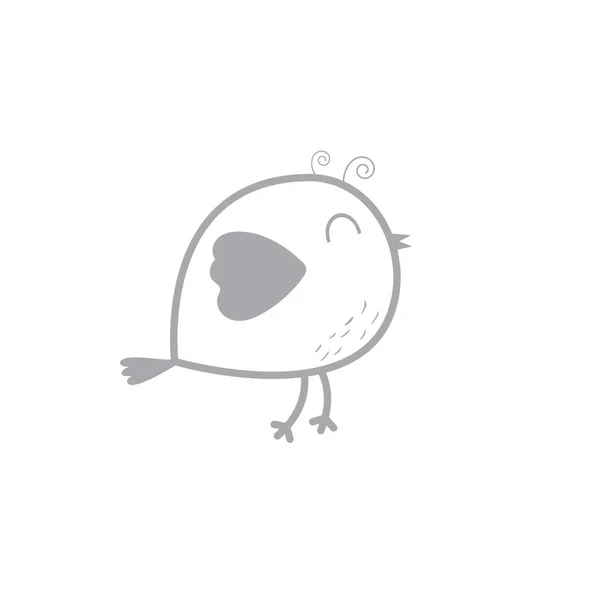 Vogel Vektor Illustration Icon Element Hintergrund — Stockvektor