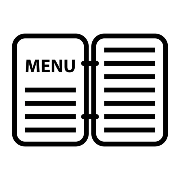 Einfaches Stilisiertes Banner Mit Restaurant Symbolen Vektorillustration — Stockvektor