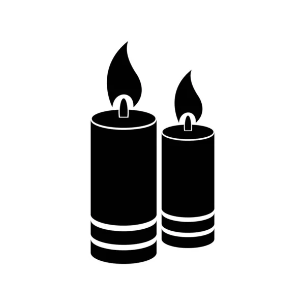 Velas Vector Ilustración Icono Elemento Fondo — Vector de stock