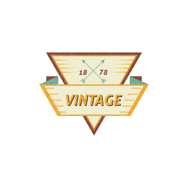 Illustration Vectorielle Graphique Badge Arrière Plan Vintage — Image vectorielle