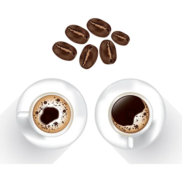 コーヒーベクトル図アイコン要素背景 — ストックベクタ