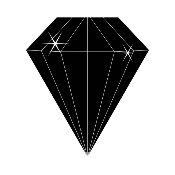 Banner Estilizado Simples Com Diamante Ilustração Vetorial — Vetor de Stock