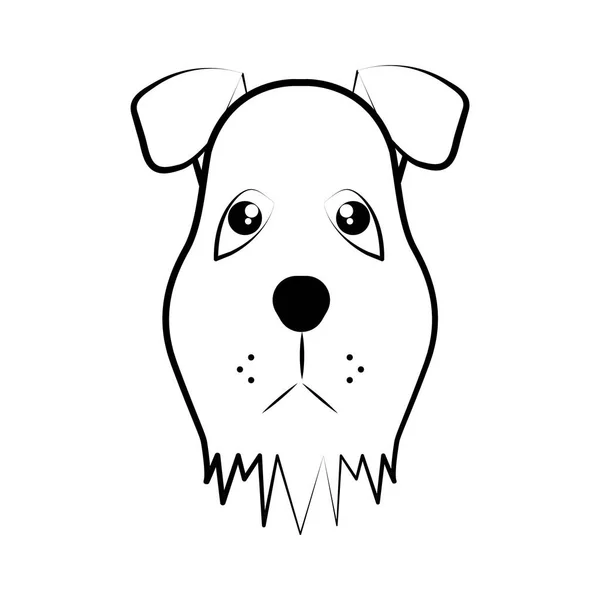 Perro Signo Icono Vector Ilustración — Vector de stock