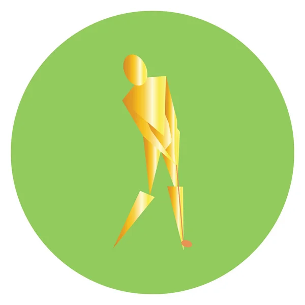 Icono Golf Vector Ilustración — Vector de stock