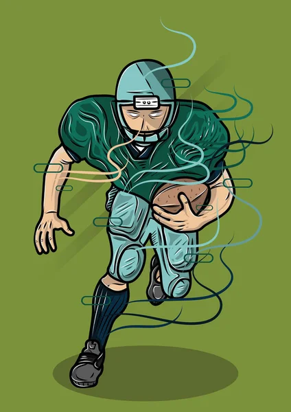 Illustration Vectorielle Icône Joueur Rugby — Image vectorielle