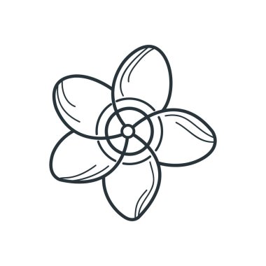 çiçek vektör illüstrasyonu, simge ögesi arkaplanı