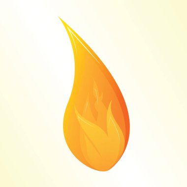 çizgi film alev ikonu. vektör çizelgesi