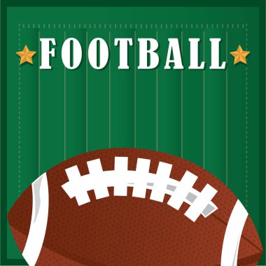 Futbol ve vektör illüstrasyonuyla basit biçimlendirilmiş pankart