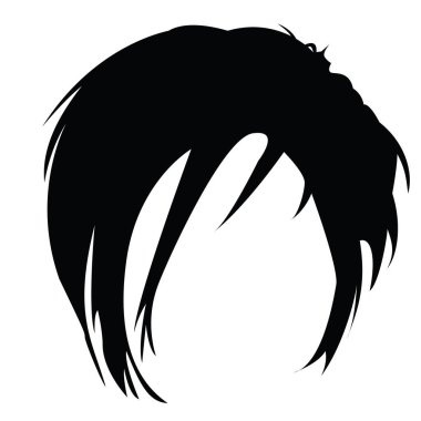 Güzel kadın vektör çiziminin silueti 