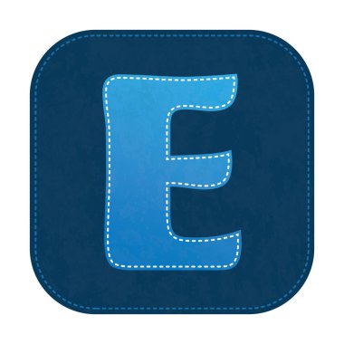 Renkli alfabe harfi izole edildi