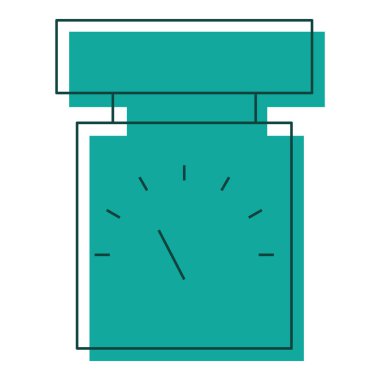 Basit grafik vektör illüstrasyon süresi 