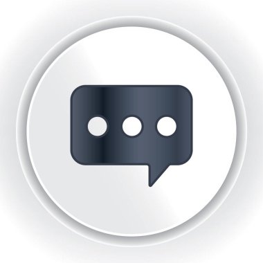 Sohbet simgesi vektör illüstrasyonu