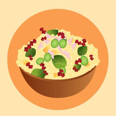 Gıda kasesinin modern grafik ikonu vektör illüstrasyonu