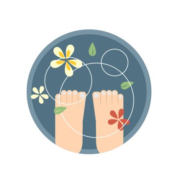 Spa 'nın modern grafik vektör çizimi