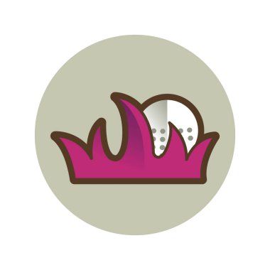 Simge ve vektör illüstrasyonlu basit biçimlendirilmiş pankart