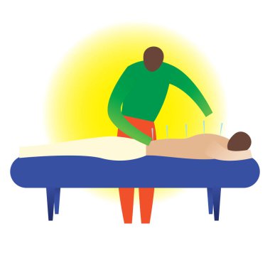 Masaj resimlerinin modern grafik simgesi