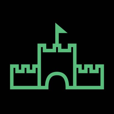 Fantezi konsepti, vektör illüstrasyonlu basit biçimlendirilmiş pankart