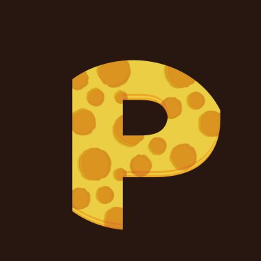 Harf simgesi vektör illüstrasyonu